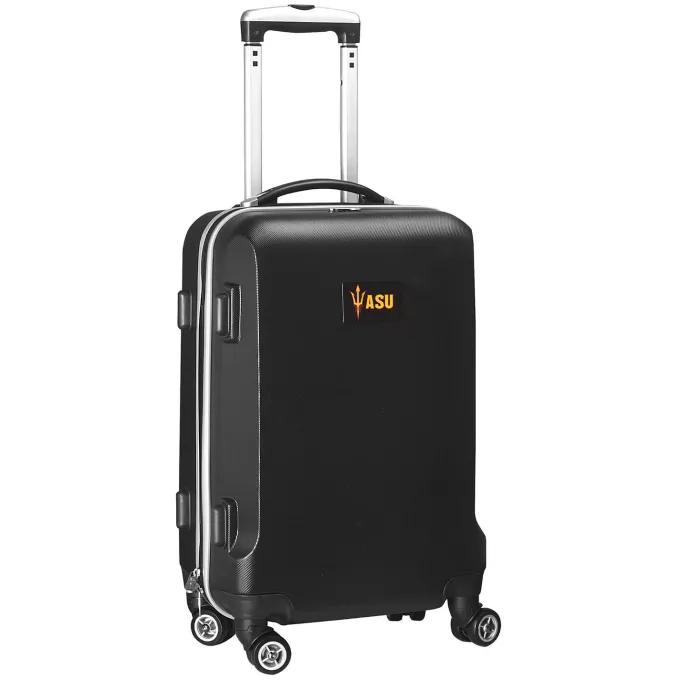 Silk & Salt Arizona State Sun Devils 21 8-Wheel Hardcase Spinner Carry-On - Black^ Carry On Luggage