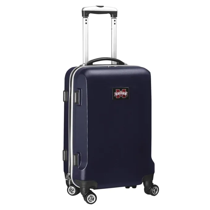 Silk & Salt Mississippi State Bulldogs 20 8-Wheel Hardcase Spinner Carry-On - Navy^ Carry On Luggage