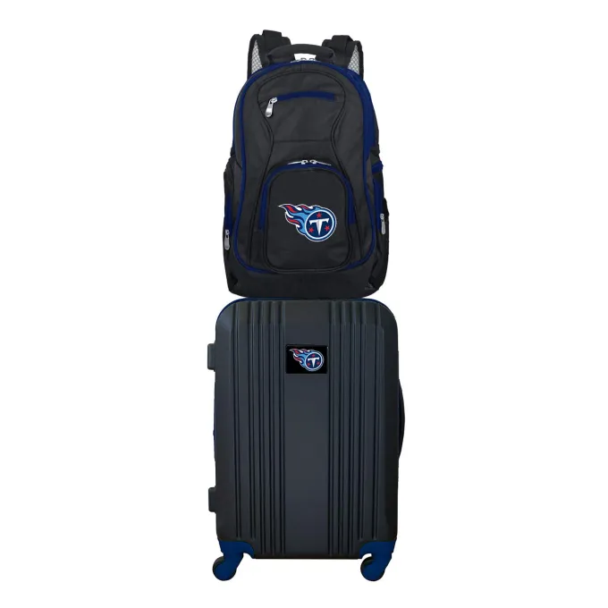 Silk & Salt NFL Tennessee s 2-Piece Luggaand Backpack Set^ Luggage Sets
