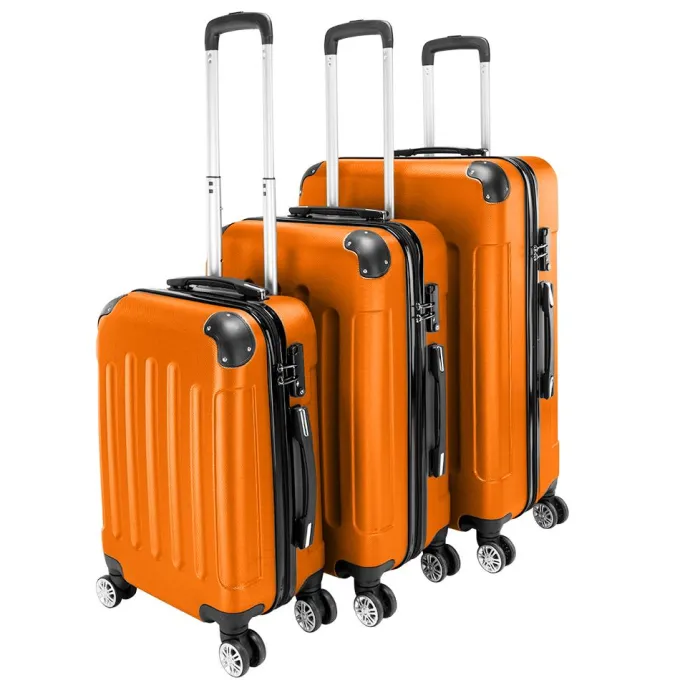 Silk & Salt Lugga3 Piece Set Suitcase 20in24in28in Portable ABS Trolley Case with Spinner Wheels^ Luggage Sets