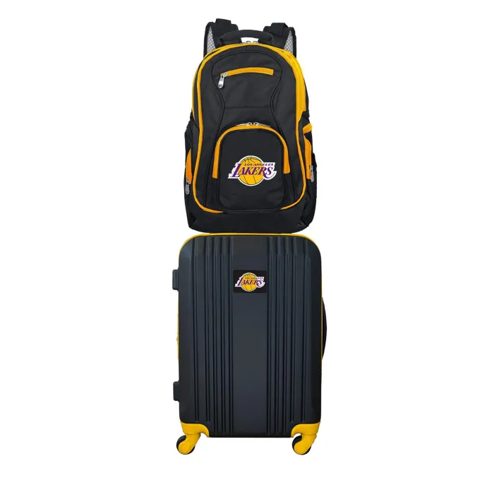 Silk & Salt NBA LA Lakers 2-Piece Luggaand Backpack Set^ Luggage Sets