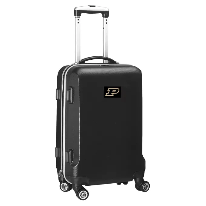 Silk & Salt Purdue Boilermakers 21 8-Wheel Hardcase Spinner Carry-On - Black^ Carry On Luggage