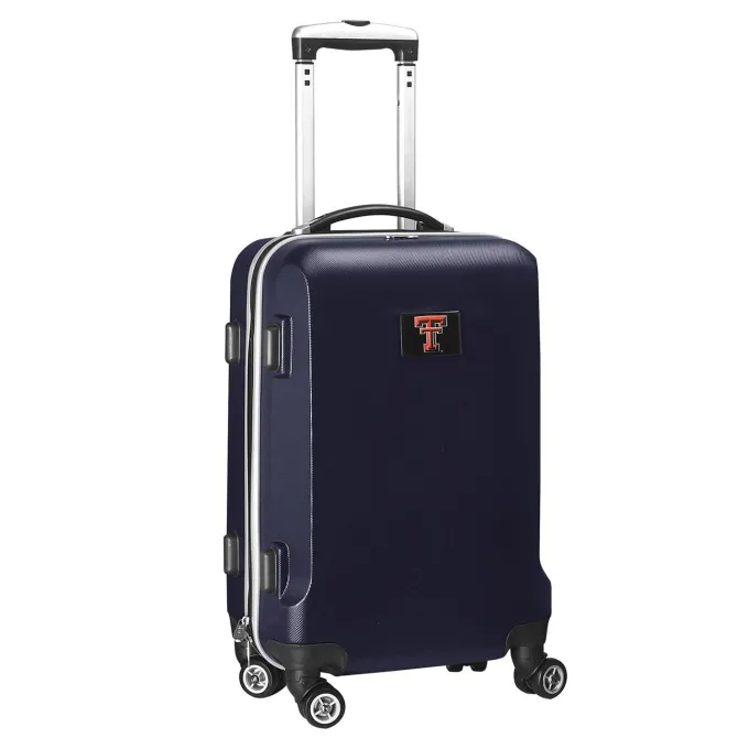 Silk & Salt Texas Tech Red Raiders 21 8-Wheel Hardcase Spinner Carry-On - Navy^ Carry On Luggage
