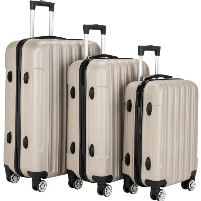 Silk & Salt 3-in-1 Multifunctional LuggaSet LarCapacity Traveling StoraSuitcase^ Hard Side Luggage