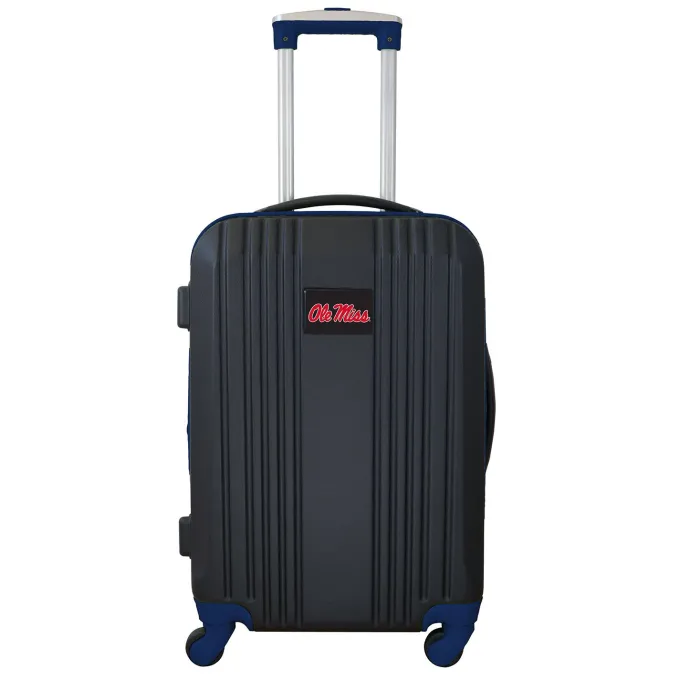 Silk & Salt Mojo Outdoors NCAA Mississippi Ole Miss 21 in. Carry-on Hardcase Two-Tone Spinner^ Carry On Luggage