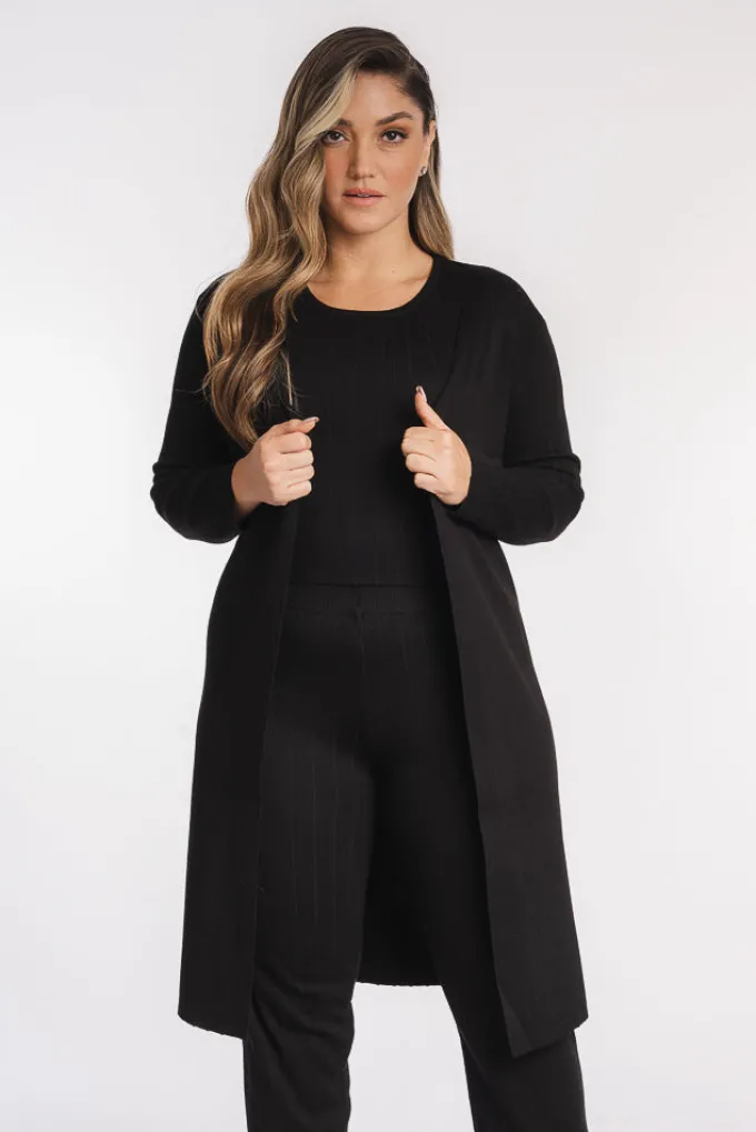 Silk & Salt staycation sweat set - black^ Sets