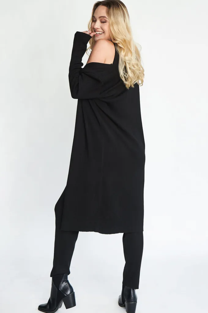 Silk & Salt staycation sweat set - black^ Sets