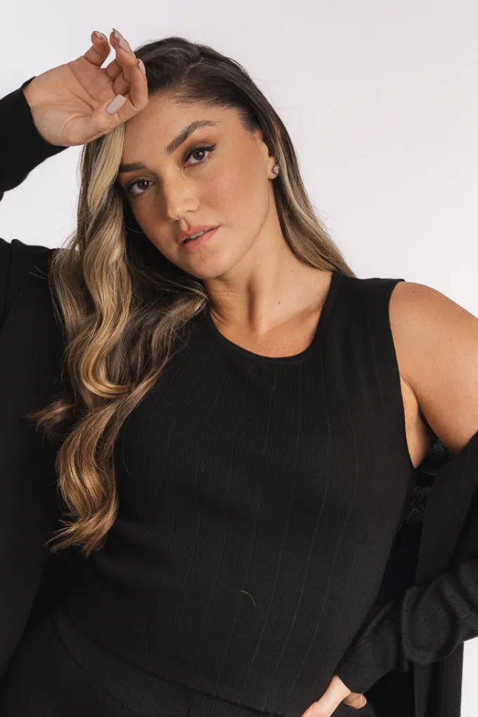 Silk & Salt staycation sweat set - black^ Sets