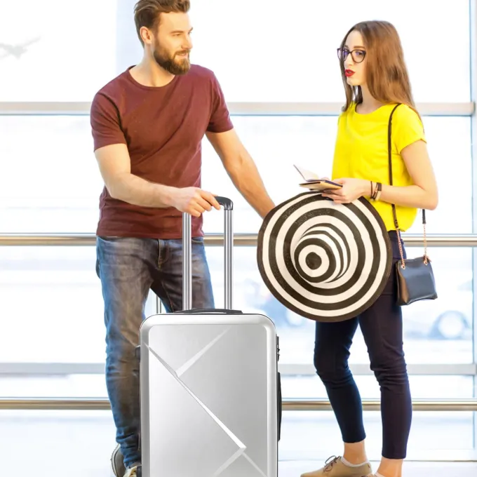 Silk & Salt AEDILYS 3 Pcs Hardside LuggaSets with TSA Locks and Durable Spinner Wheels Suitcase(20/24/28) Silver^ Luggage Sets