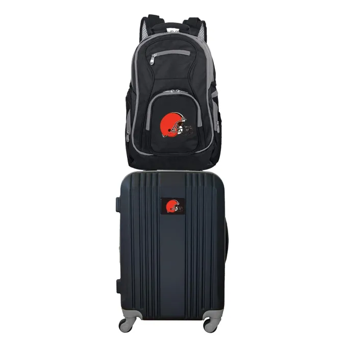 Silk & Salt NFL Cleveland Browns 2-Piece Luggaand Backpack Set^ Luggage Sets