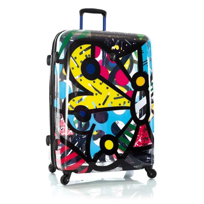 Silk & Salt Heys Britto Transparent Butterfly Hardside 30 Spinner Check in Luggage^ Hard Side Luggage