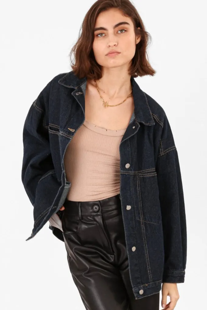 Silk & Salt denim jacket - dark blue^ Coats & Jackets