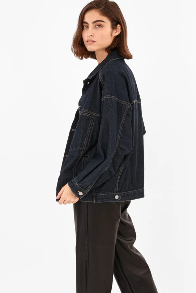 Silk & Salt denim jacket - dark blue^ Coats & Jackets