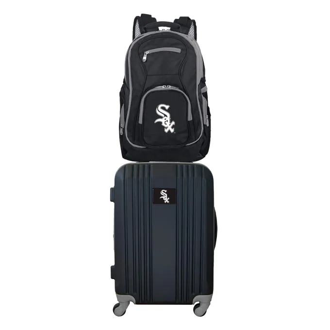 Silk & Salt MLB Chicago White Sox 2-Piece Luggaand Backpack Set^ Luggage Sets