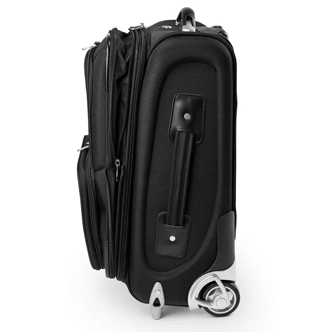 Silk & Salt MOJO Black LSU Tigers 21 Softside Rolling Carry-On Suitcase^ Carry On Luggage