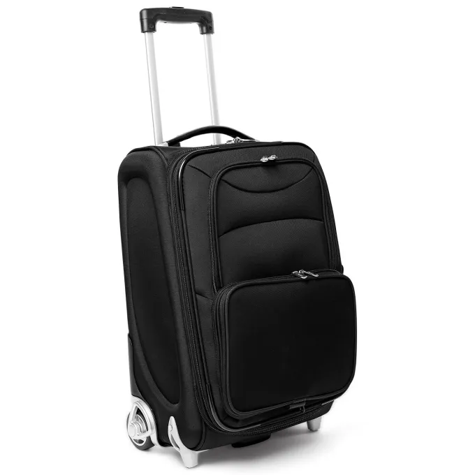 Silk & Salt MOJO Black LSU Tigers 21 Softside Rolling Carry-On Suitcase^ Carry On Luggage