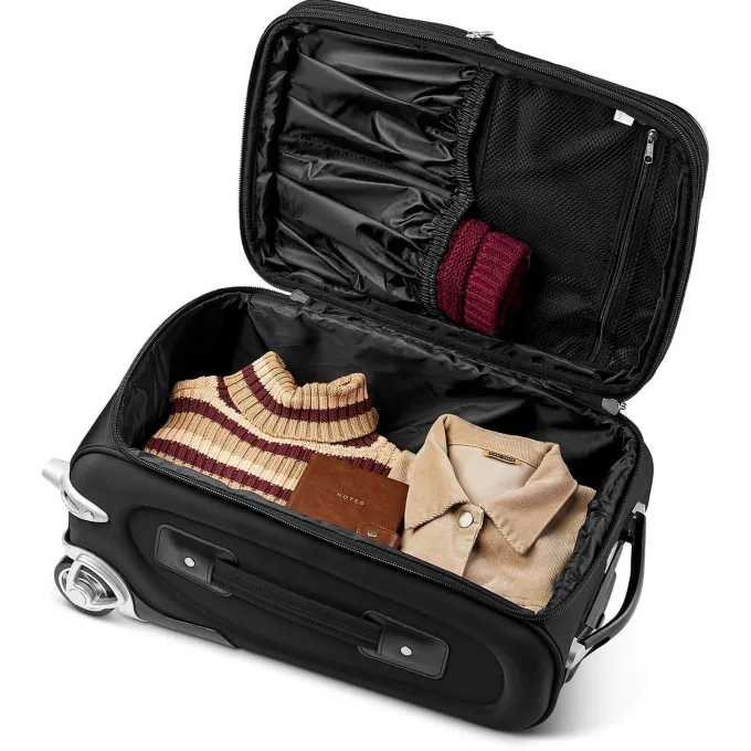 Silk & Salt MOJO Black LSU Tigers 21 Softside Rolling Carry-On Suitcase^ Carry On Luggage