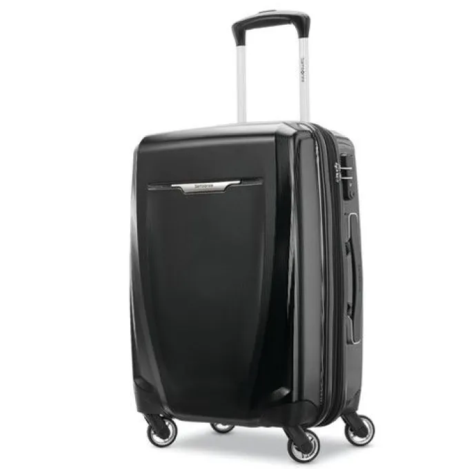 Silk & Salt Samsonite BLACK Winfield 3 DLX 25 Spinner Suitcase^ Carry On Luggage