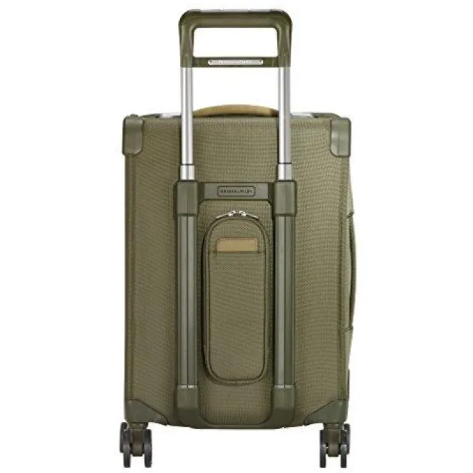 Silk & Salt Briggs ampRiley Baseline-Softside CX Expandable Carry-On Spinner Luggage Olive 22-Inch^ Hard Side Luggage