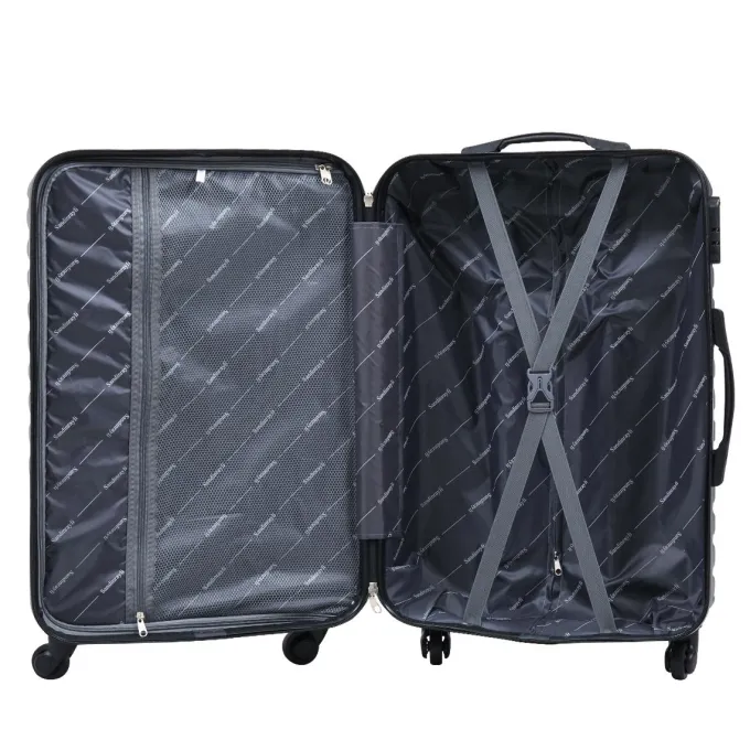 Silk & Salt Hommoo Expandable Hardside Luggawith TSA Lock 3-Piece Set (20 /24 /28) Blue^ Hard Side Luggage