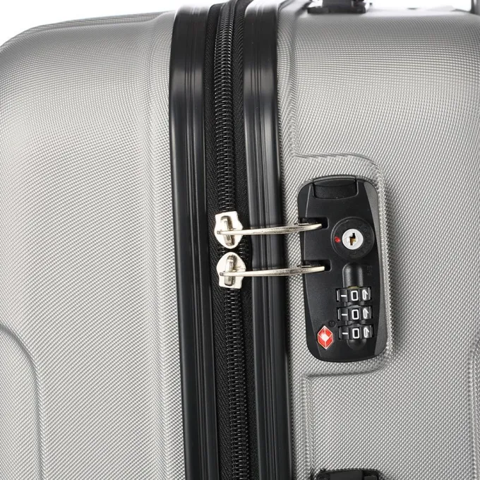 Silk & Salt UBesGoo Lugga Suitcase ABS 3 Piece Set with Lock Spinner 20in24in28in^ Checked Luggage