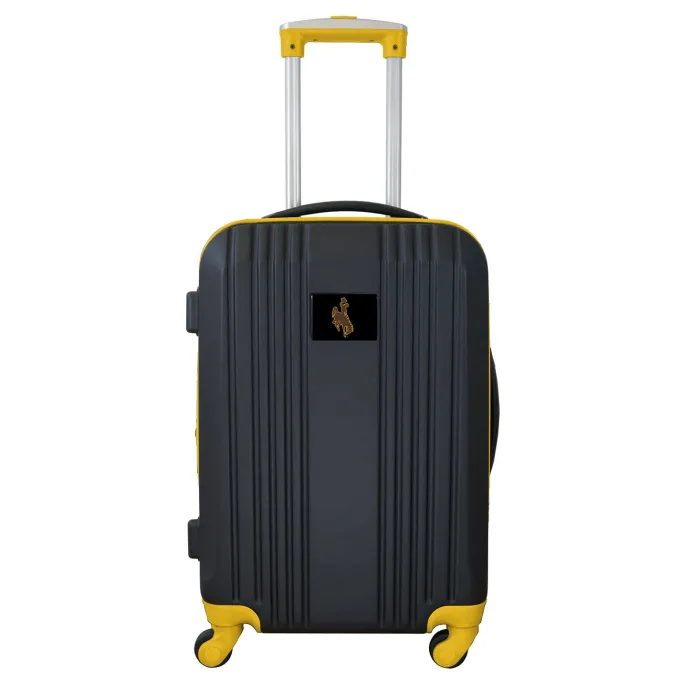 Silk & Salt Mojo Outdoors NCAA Wyoming Cowboys 21 in. Carry-on Hardcase Two-Tone Spinner^ Carry On Luggage