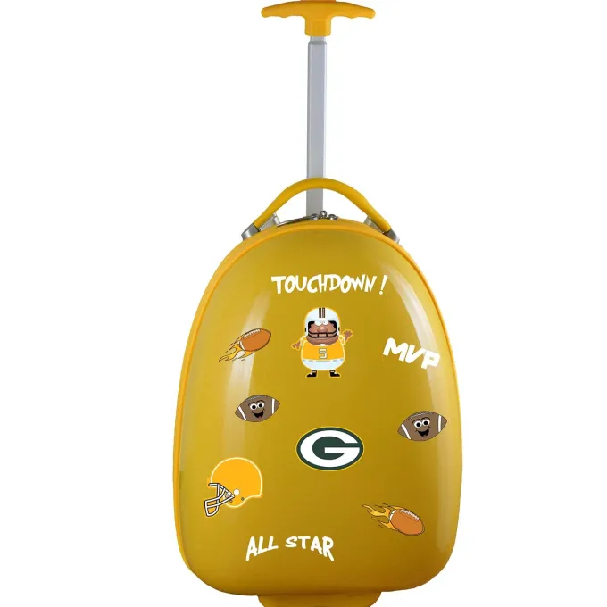 Silk & Salt Green Bay Packers Youth Wheeled Lugga- Yellow^ Hard Side Luggage