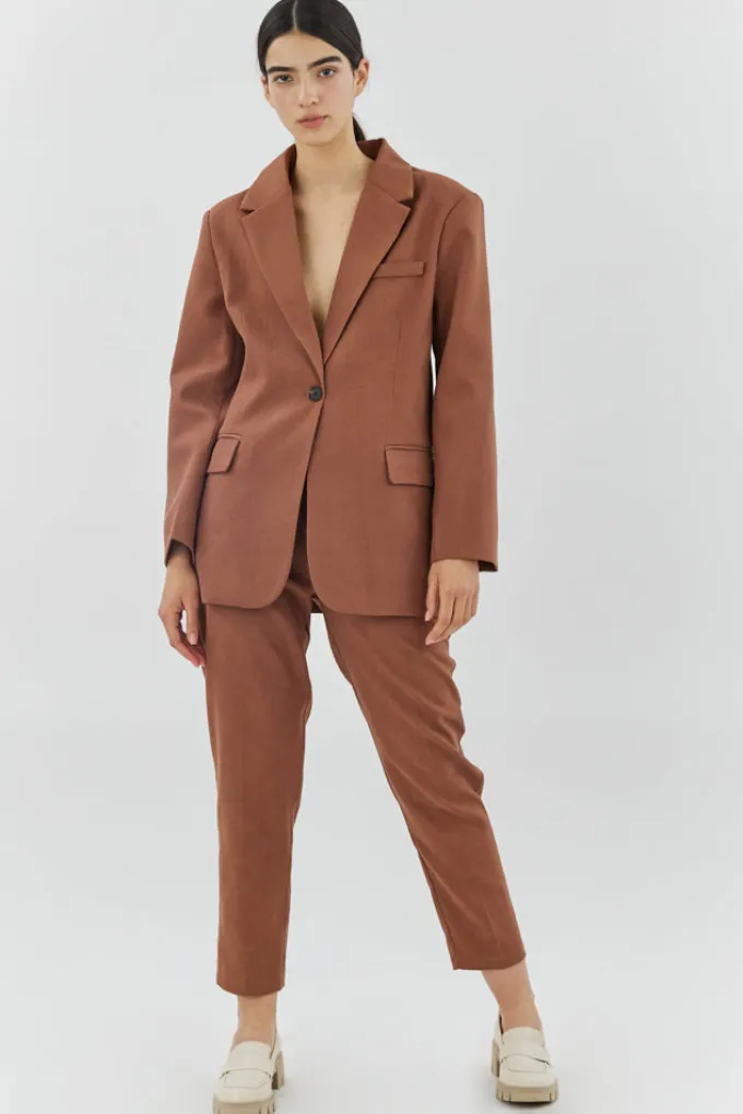 Silk & Salt the classic pants - brown^ Sets