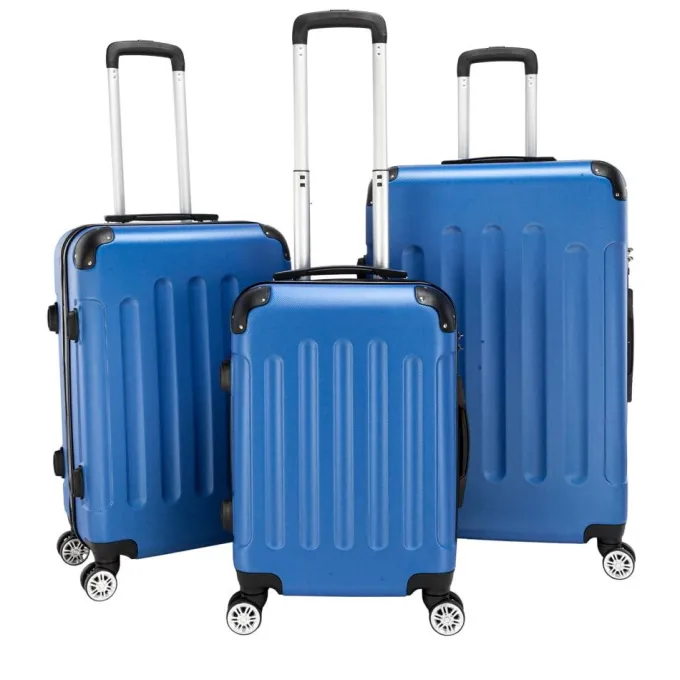 Silk & Salt Zimtown 3Pcs LuggaSet PC+ABS Trolley Spinner 20/24/28 Suitcase Hard Shell^ Carry On Luggage