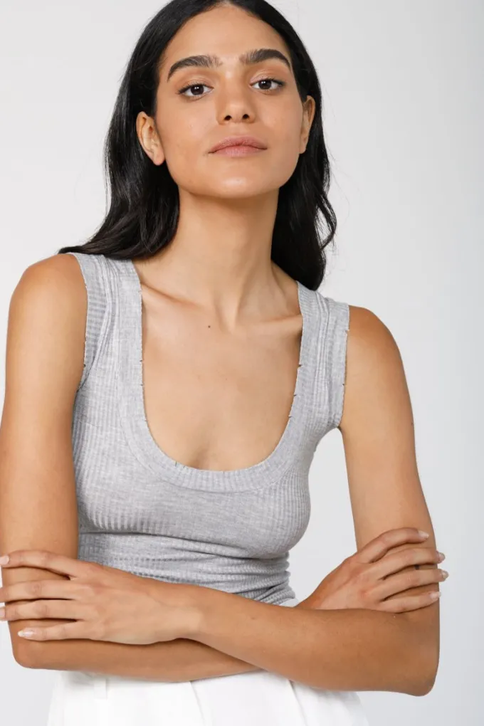 Silk & Salt my best  top - heather grey^ Tops