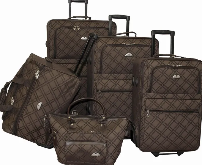 Silk & Salt Pemberly Buckles 5-Piece LuggaSet^ Luggage Sets