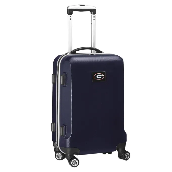 Silk & Salt Georgia Bulldogs 21 8-Wheel Hardcase Spinner Carry-On - Navy^ Carry On Luggage