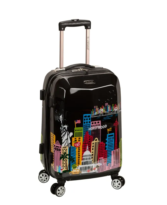 Silk & Salt Rockland Lugga20 Hardside Polycarbonate Carry On F2061^ Hard Side Luggage