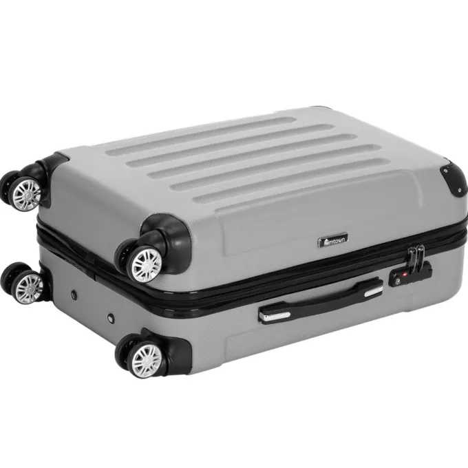 Silk & Salt Zimtown 3PCS 20/24/28 LuggaTravel Set Bag ABS Trolley Hard Shell Suitcase w/TSA lock^ Checked Luggage