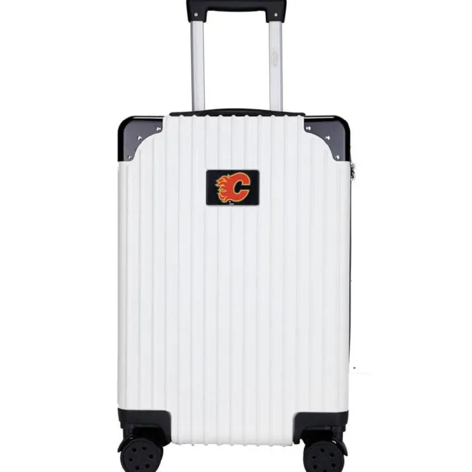 Silk & Salt Calgary Flames 21'' Premium Carry-On Hardcase^ Carry On Luggage