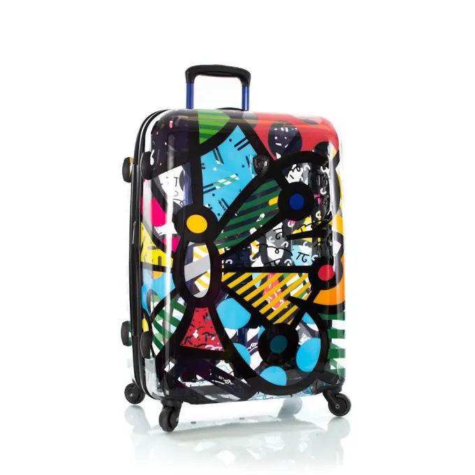 Silk & Salt Heys Britto Butterfly Transparent Hardside 26 Spinner Check in Luggage^ Hard Side Luggage