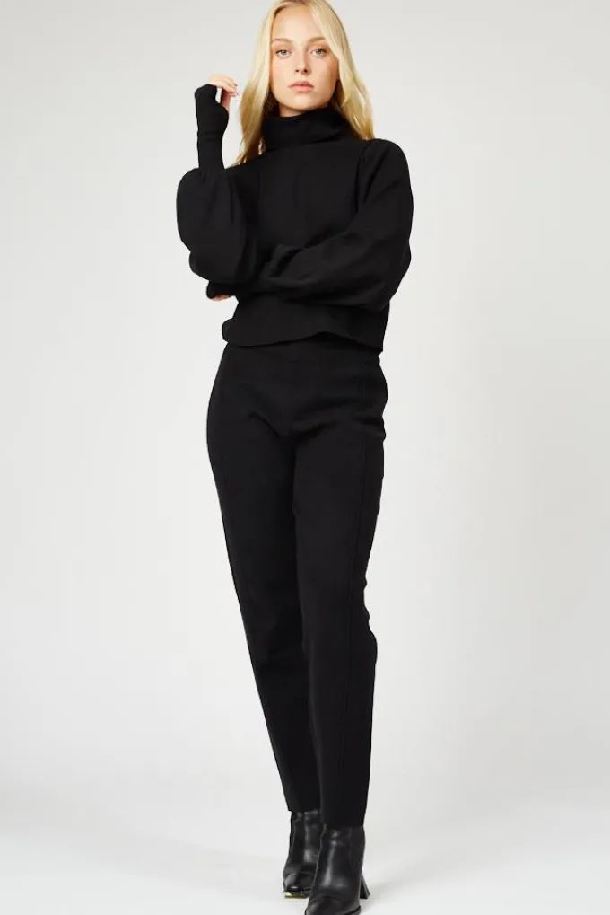 Silk & Salt luxe lounge set - black^ Sets