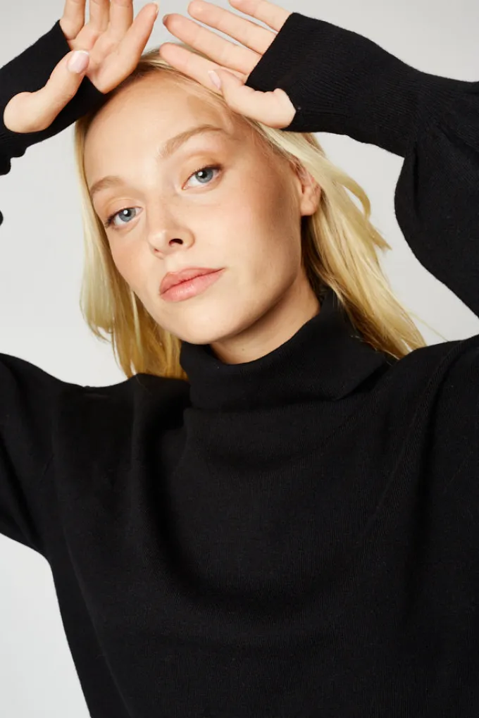 Silk & Salt luxe lounge set - black^ Sets