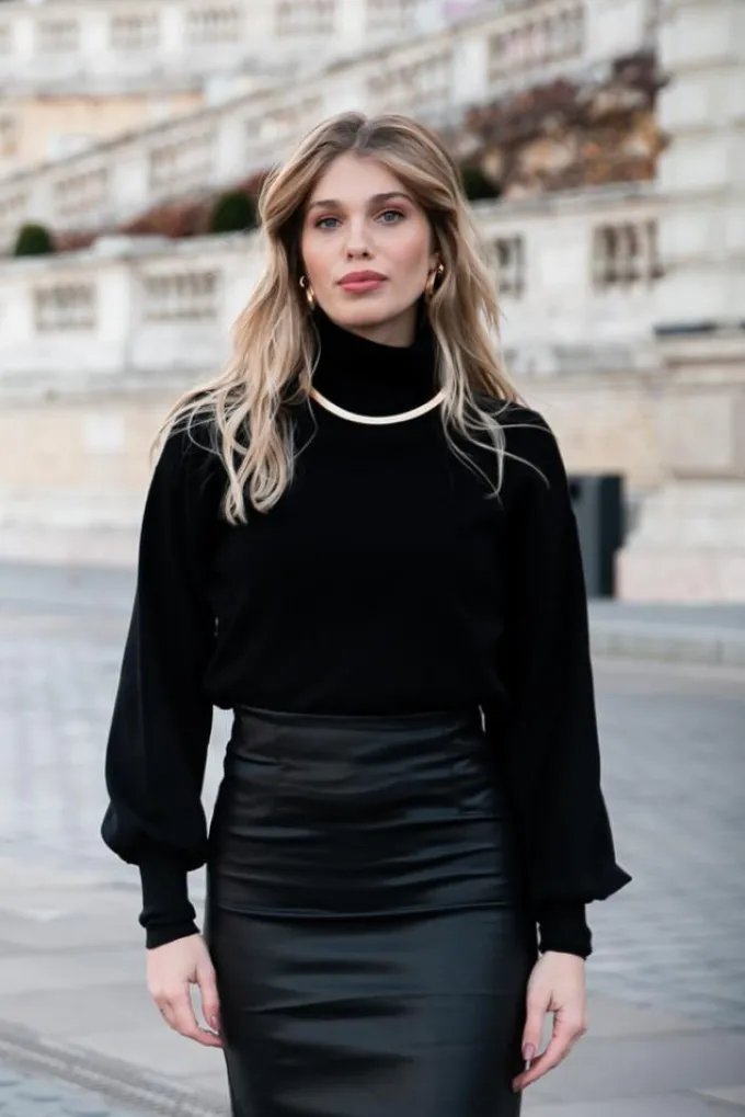 Silk & Salt luxe lounge set - black^ Sets