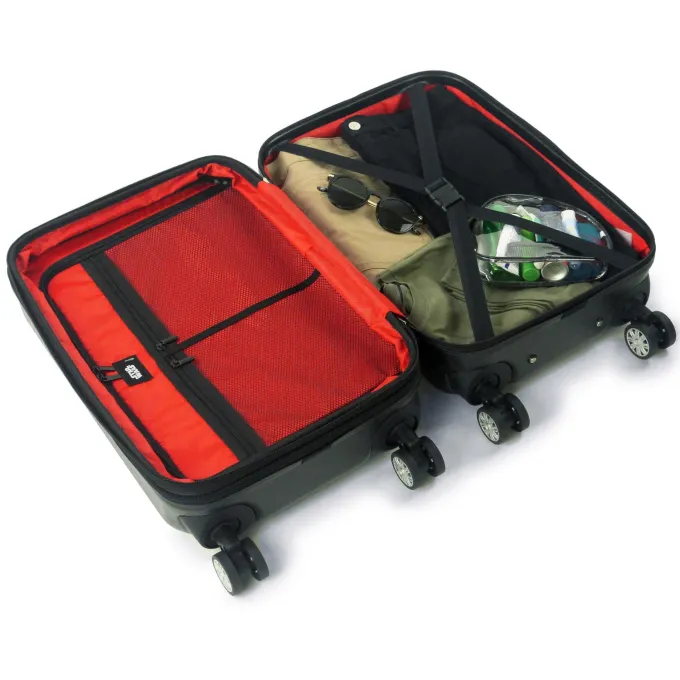 Silk & Salt FUL Star Wars Darth Vader Embossed 2 Piece LuggaSet Black^ Checked Luggage