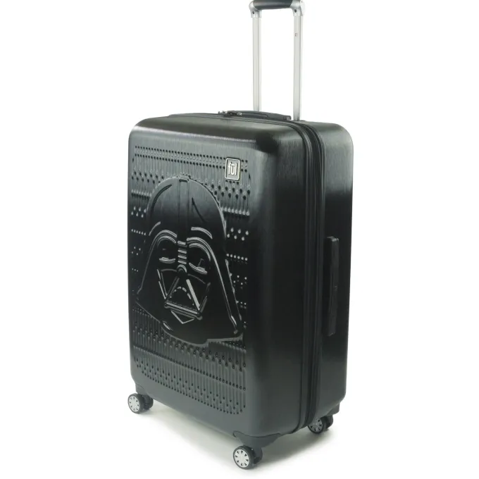 Silk & Salt FUL Star Wars Darth Vader Embossed 2 Piece LuggaSet Black^ Checked Luggage