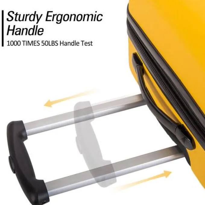 Silk & Salt 3 Piece LuggaSet Hardside Spinner Suitcase With 20 24' 28 Available^ Hard Side Luggage