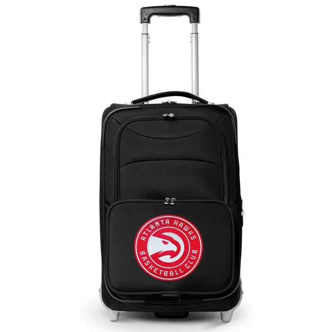 Silk & Salt MOJO Black Atlanta Hawks 21 Softside Rolling Carry-On Suitcase^ Carry On Luggage