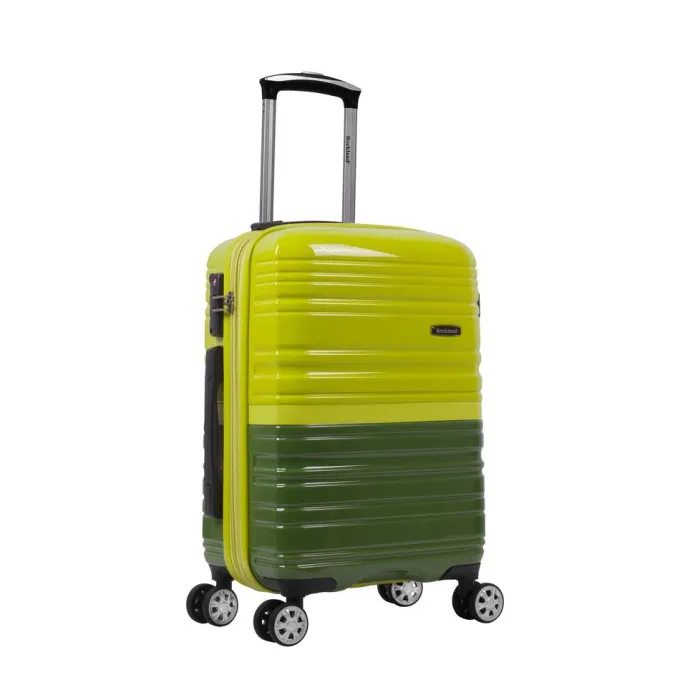 Silk & Salt Melbourne 20 Expandable Polycarbonate Carry On Lime/Green^ Carry On Luggage