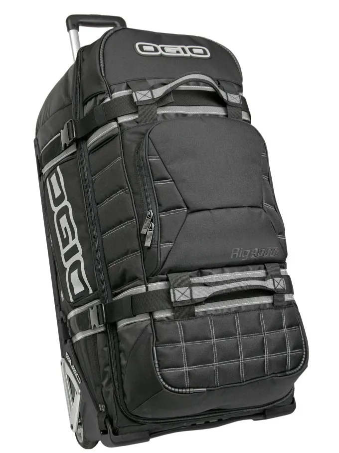 Silk & Salt RIG 9800 WHEELED ROLLING GEAR BAG SUITCASE/LUGGA-2017- BLACK^ Carry On Luggage