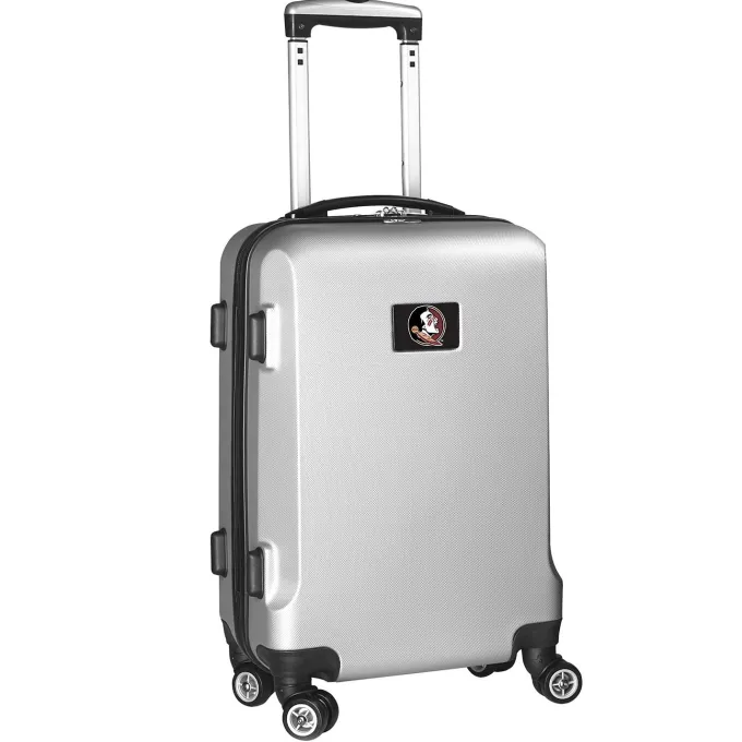 Silk & Salt Florida State Seminoles 21 8-Wheel Hardcase Spinner Carry-On - Silver^ Carry On Luggage