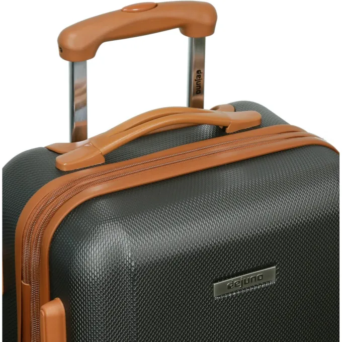 Silk & Salt Dejuno Legion Generation 3-pc Hardside Spinner TSA Combination Lock LuggaSet - Charcoal^ Checked Luggage