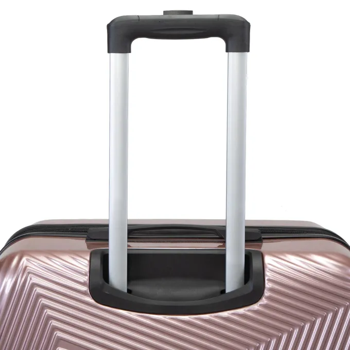 Silk & Salt Jaxpety 3 Pcs LuggaSet Expandable Hardside Spinner Suitcase with TSA Lock Rose Gold^ Luggage Sets