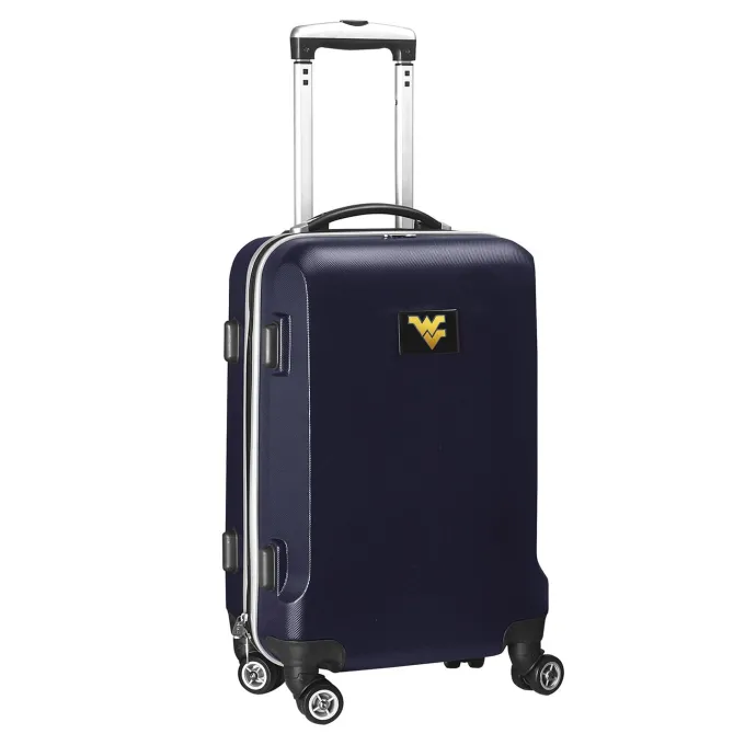 Silk & Salt West Virginia Mountaineers 21 8-Wheel Hardcase Spinner Carry-On - Navy^ Carry On Luggage