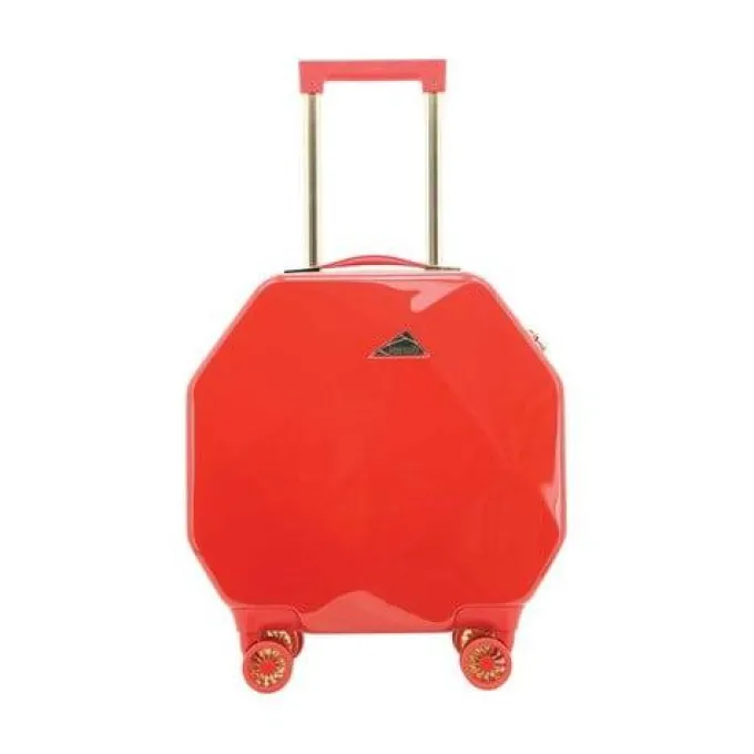 Silk & Salt Kensie 20 expandable hardside rolling carry-on spinner Red^ Hard Side Luggage